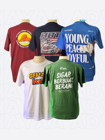 Sablon Kaos Custom Satuan & Grosir